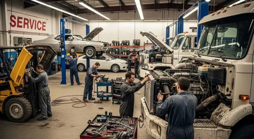 Heavy Equipment and Cars Maintenance